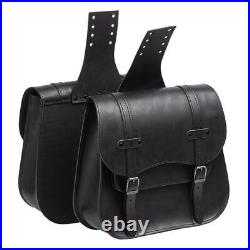 Ledrie leather Postman Throw over Throw over saddle bag black 38x13.5x36cm