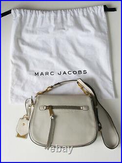 Marc Jacobs Recruit Nomad Fold Over Saddle Bag / Shoulder Bag / Dove / Large