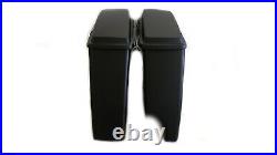 Matte Black 2 in 1 CVO Extended Rear Fender with Saddlebags 4 Harley Touring 09-13