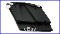 Matte Black 2 in 1 Complete 4.5 Extended Stretched Saddlebags for 93-13 Harley