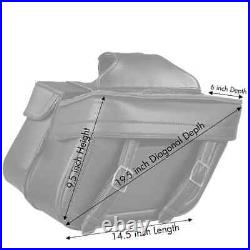 Milwaukee Performance Zip Off PVC Throw Over Saddlebags with Double Strap Front