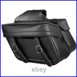 Milwaukee Performance Zip Off PVC Throw Over Saddlebags with Double Strap Front