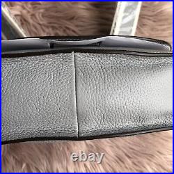 Modalu New Shark Grey Leather Mini Trudy Flap Over Saddle Shoulder Bag