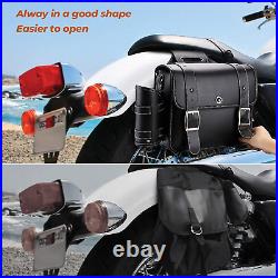 Motorcycle Saddebags Throw over Saddle Bags Panniers Side Bags with Cup Holder a