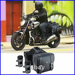 Motorcycle Throw Over Saddlebags with Cup Holder & Lock for Sportster& Softail