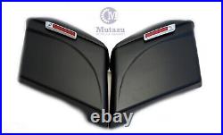 Mutazu Matte Black CVO No Cutout Extended Rear Fender, Saddlebags Package 2014 up