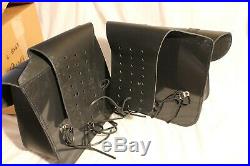 NEW Harley-Davidson Leather Throw-Over Saddlebags Part#91008-82C XL, Dyna, Softail