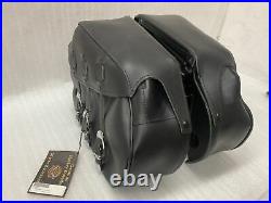 New Complete Kit Genuine Harley'94-'04 XL Sportster Leather Saddlebags A4