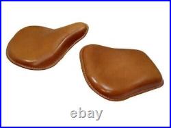 New Genuine Leather Saddle Bags + Front & Rear Seat For Royal Enfield Classic