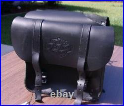 New Harley-Davidson Motorcycle Throw-Over Saddlebags Black Leather 91008-82A