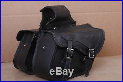 Nice Leather Throw over Saddlebags for Harley Davidson Sportster Dyna