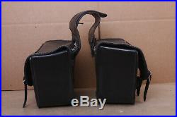 Nice Leather Throw over Saddlebags for Harley Davidson Sportster Dyna