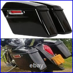 Pair Complete Saddlebags With Key Latch 1984-2013 Harley Davidson Softail Models