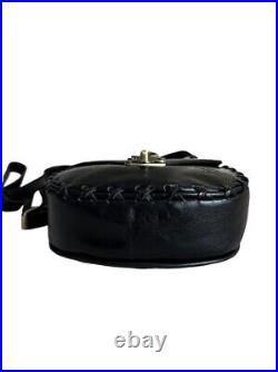 Patricia Nash Leather Rossi Crossbody Bag Black 7.5 x 8.5 (MSRP $169)