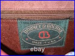 Rare Vintage Dooney & Bourke All Weather Leather Over-Under Saddlebag Purse NICE