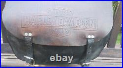 Real Leather Thro-over Harley Davidson Saddle Bags