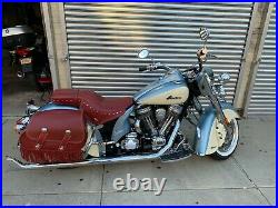 Red Seat and Saddlebag Complete Genuine Indian Chief 2009-2013