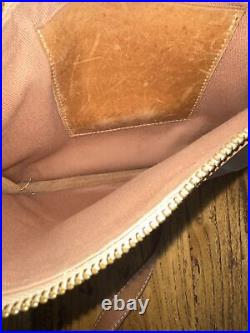 SEEKO Designs Tan Leather Flap Fold Over Saddle Crossbody Bag SSEko
