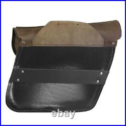 Saddlebag Brown Leather Left Side Throw-Over Leatherworks 404T X3