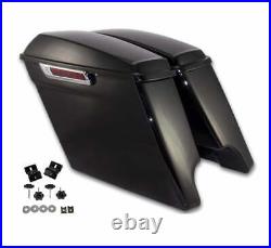 Saddlebag Kit 4.5 Complete Extended Fits 2009-2013 FL Models Vivid Black Bagger