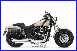 Saddlebags Harley-Davidson FatBob FXDF Leather Saddlebags with complete mounts