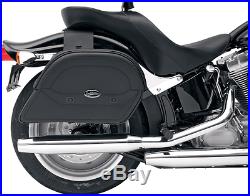 Saddlemen Black Cruisn Throw Over Universal Motorcycle Leather Saddlebags Harley