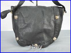 See By Chloe Soft Grainy Leather SADIE Studded Flap Over Cross Body Bag Medium