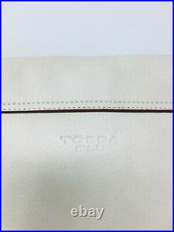 TOSCA BLUE Large Saddle Shoulder Bag withFlap Over Closure in a Cream Beige Color