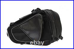 Textile Motorcycle Saddlebags With Reflective Piping-Universal-Throw Over Bags