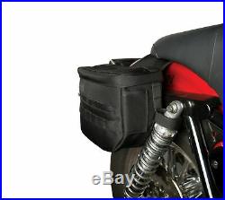 Thrashin Supply Black Day Tripper Essential Throw Over Saddle Bags Pack Harley