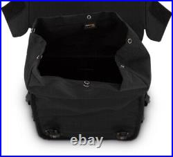 Throw-Over Saddlebag Leather Cordura Black Burly Brand B15-1002B