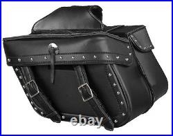 Throw Over Waterproof Saddle Bag for Harley, Honda Series with Double Buckle Front