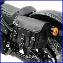 Throw-over Saddlebags Vintage SV2 black + Saddlebag Support Brackets Universal