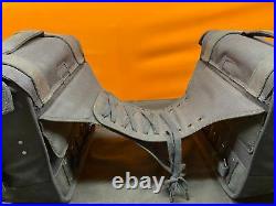 USED Burly Brand Throw-over saddlebags, black cordura nylon, B15-1002B