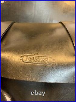 Vintage Master Black Leather Motorcycle Throw-Over Saddlebags