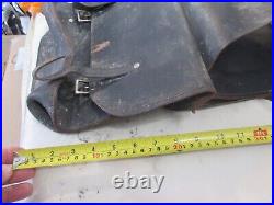 Vintage Spider's Den leather throwover throw over saddlebags, Chopper
