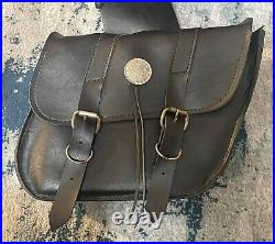 Vintage Willie and Max Deluxe Throw over Slant Motorcycle Saddlebags Adjustable