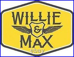Willie & Max Small Throw-Over Leather Revolution Saddlebags 10 1/2 SB1908