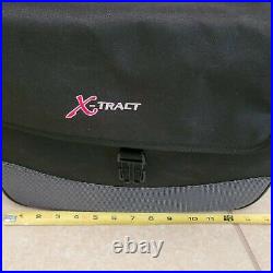 X-Tract Motorcycle Top Soft Bag Throw-Over Saddle Black Fabric Weather Resistant